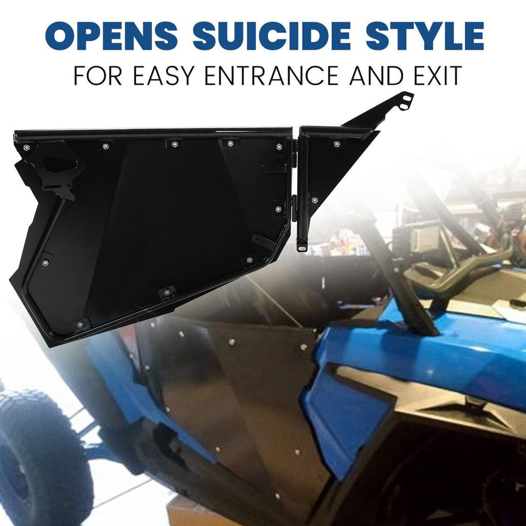 Pair Aluminum Full Doors UTV Side for 14-23 Polaris RZR XP 1000 Turbo S FOX High