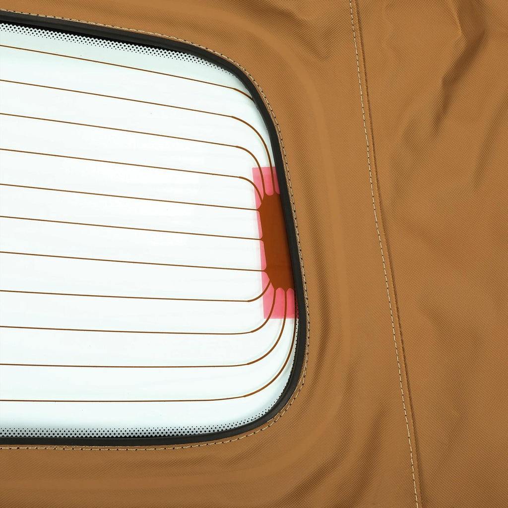 Tan Convertible Top Fit For Ford Mustang Soft Top 05-14 w/Heated Glass Window