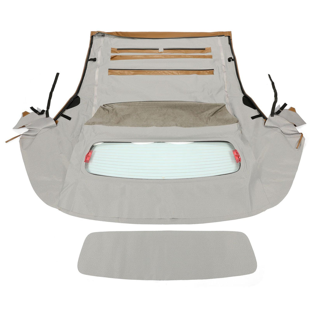Tan Convertible Top Fit For Ford Mustang Soft Top 05-14 w/Heated Glass Window