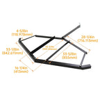 72" Adjustable Tow-Behind ForATV UTV Lawn Tractor Landscape Driveway Harrow Drag
