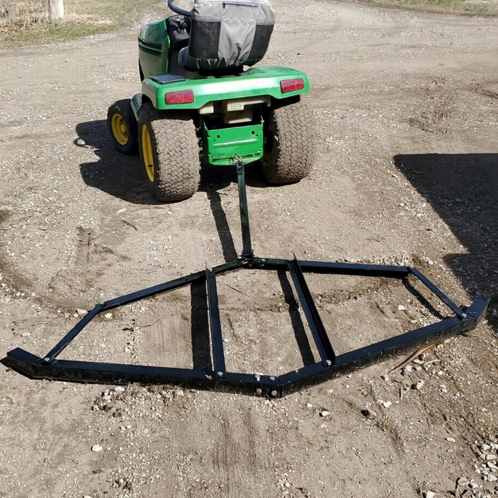 72" Adjustable Tow-Behind ForATV UTV Lawn Tractor Landscape Driveway Harrow Drag