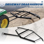 72" Adjustable Tow-Behind ForATV UTV Lawn Tractor Landscape Driveway Harrow Drag