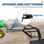 72" Adjustable Tow-Behind ForATV UTV Lawn Tractor Landscape Driveway Harrow Drag