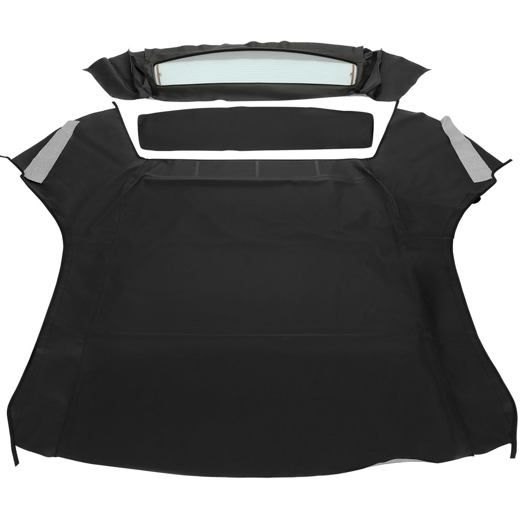For Ford Mustang 1994-2004 Convertible Soft Top & Heated Glass Window Black
