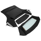 For Ford Mustang 1994-2004 Convertible Soft Top & Heated Glass Window Black