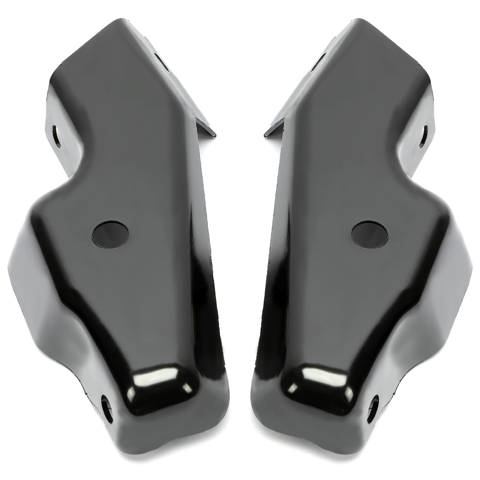 Front Outside LH & RH Bumper Bracket Set For 03-07 Escalade Silverado Impact Bar