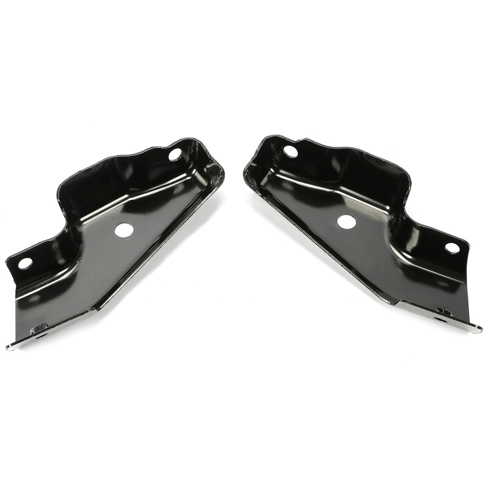 Front Outside LH & RH Bumper Bracket Set For 03-07 Escalade Silverado Impact Bar