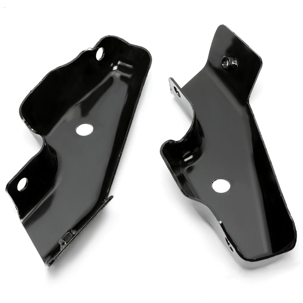 Front Outside LH & RH Bumper Bracket Set For 03-07 Escalade Silverado Impact Bar