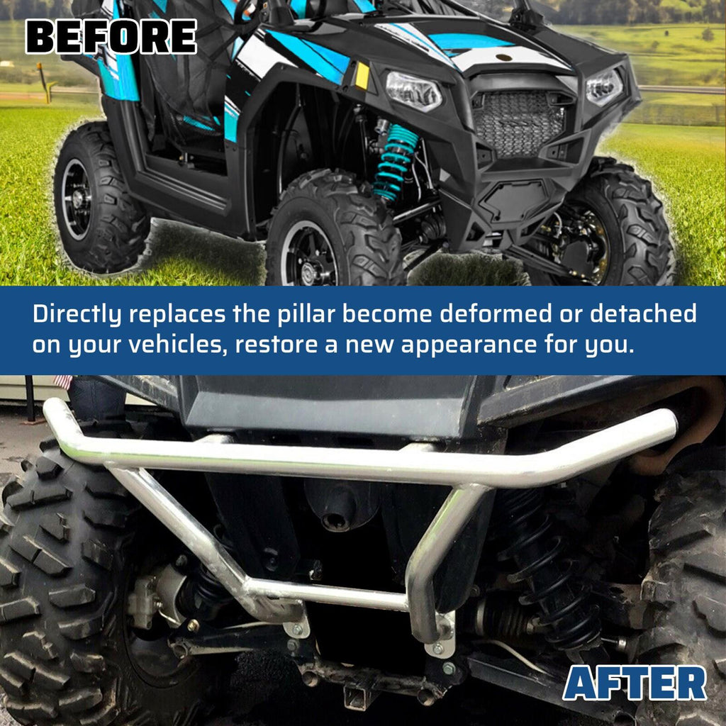 Aluminum Rear Bumper Brush Guard Protector For 08-14 Polaris RZR 800 RZR S RZR 4