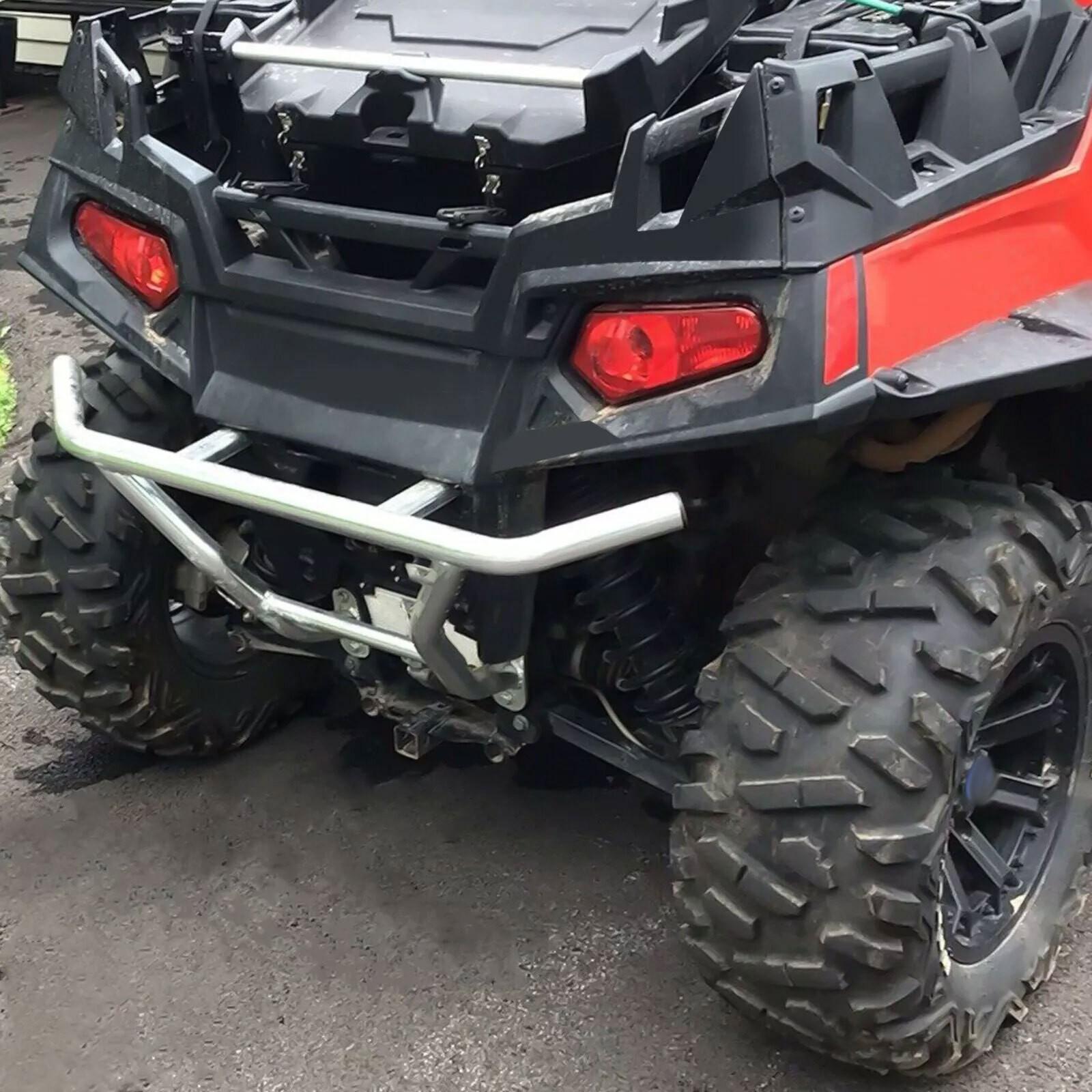 Aluminum Rear Bumper Brush Guard Protector For 08-14 Polaris RZR 800 RZR S RZR 4