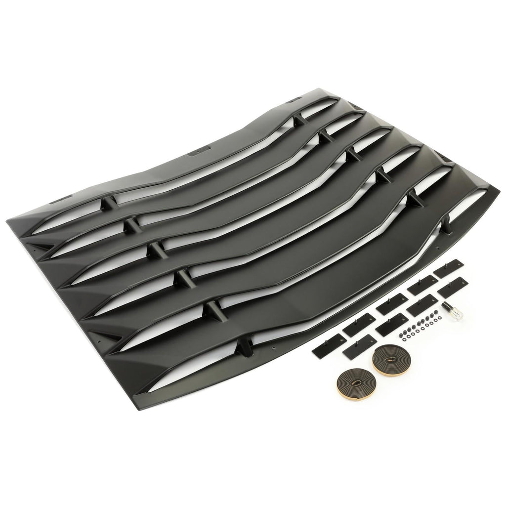 Rear Window Louver Windshield Cover Sun Shade Vent For Dodge Charger 2011-2023