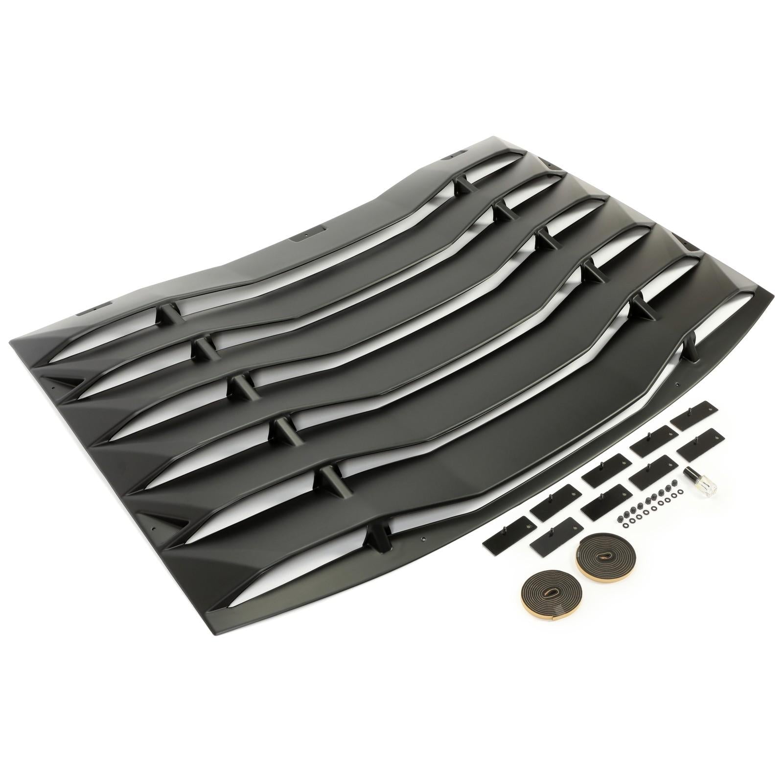 Rear Window Louver Windshield Cover Sun Shade Vent For Dodge Charger 2011-2023