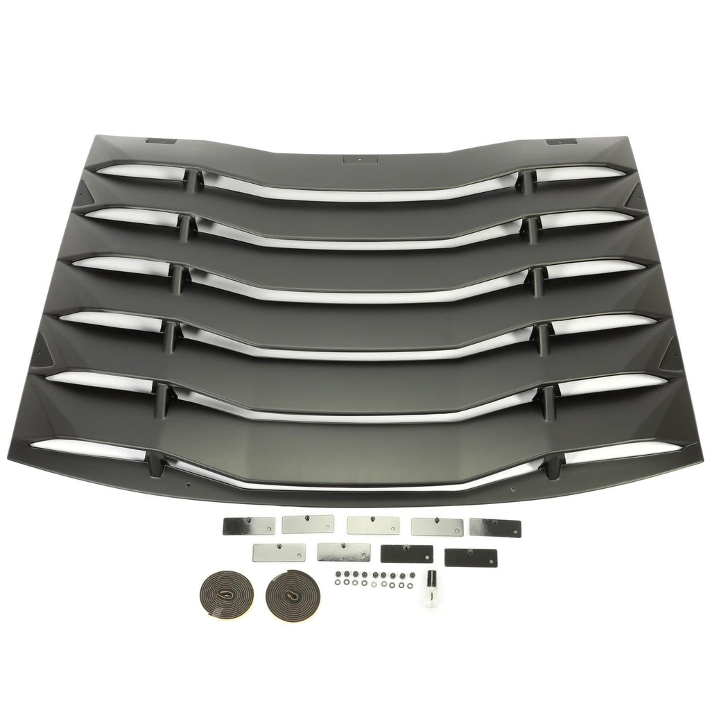 Rear Window Louver Windshield Cover Sun Shade Vent For Dodge Charger 2011-2023