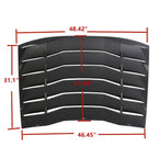 Rear Window Louver Windshield Cover Sun Shade Vent For Dodge Charger 2011-2023