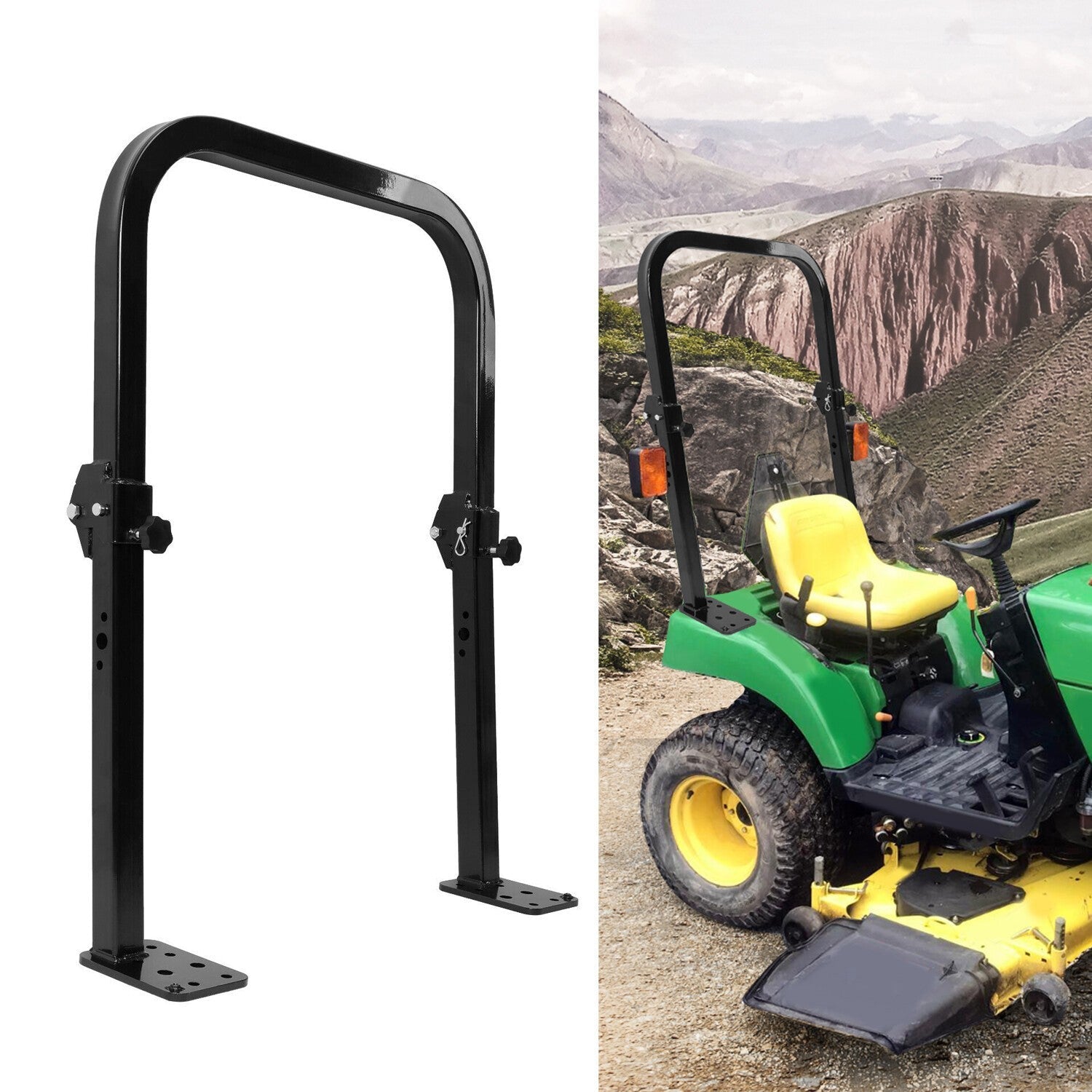 Adjustable Folding ROPS Protection Structure For John Deere 2210 & 2305 Rollbar