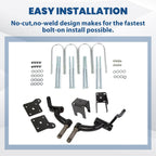 6'' Drop Spindle Lift Kit For EZGO TXT Gas 01.5-08.5 Electric 2001.5+ Golf Cart