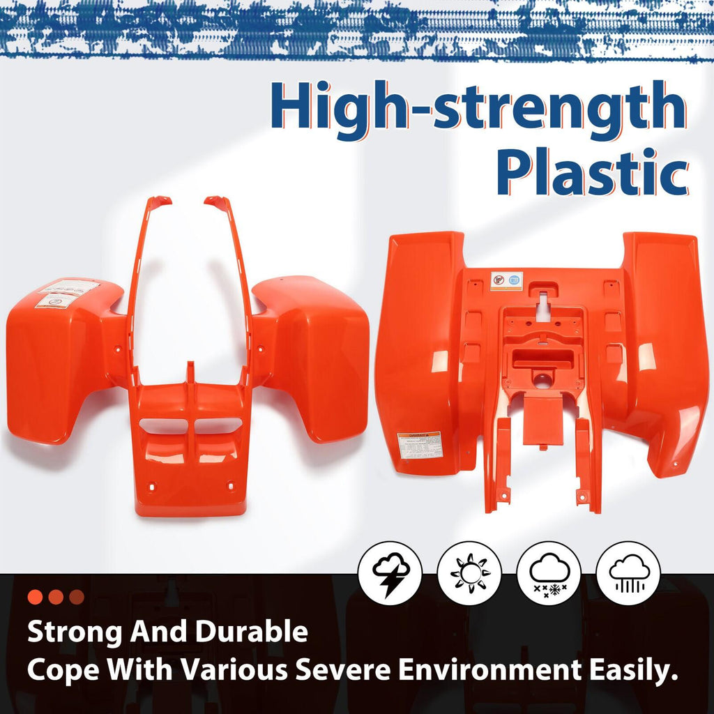 Front & Rear Fenders Plastic Body Kit For 1987-2006 Yamaha Banshee 350 YFZ350
