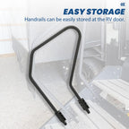 RV Handrail Step Assist Handrail For 5th Wheel RVs 3 & 4 Solid Step Generation 3