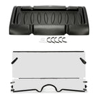 Top Roof & 1/4" Front Folding Windshield For 2004-2013 Yamaha Rhino 450 660 700