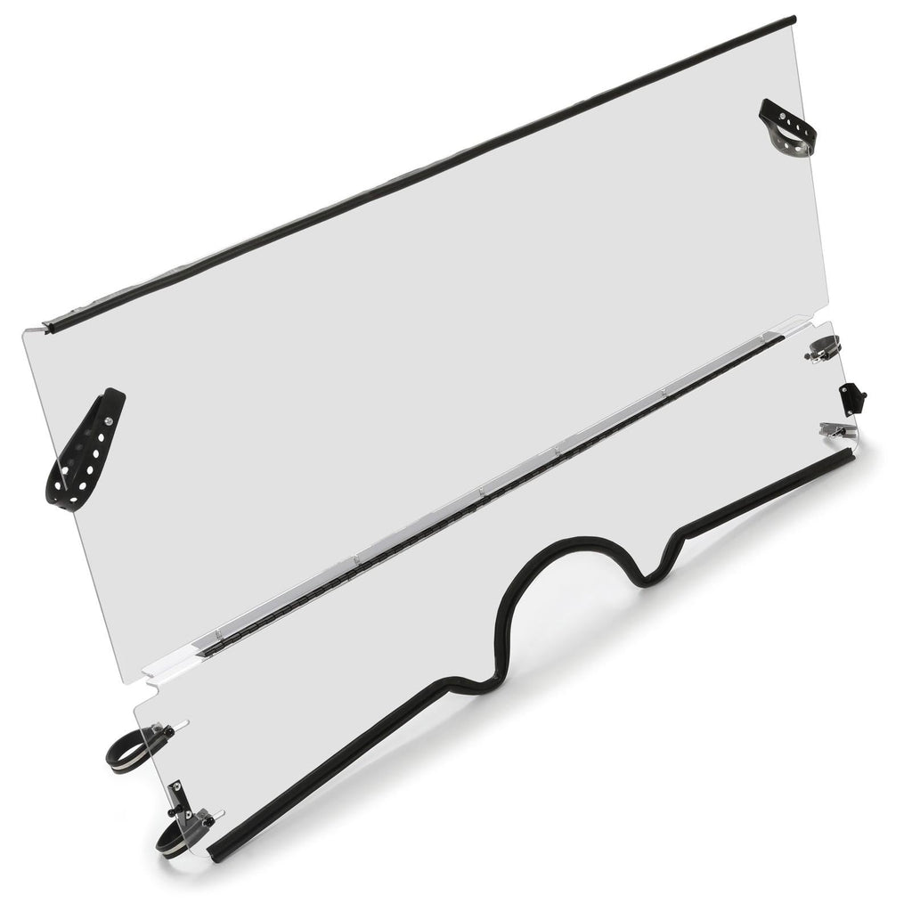Top Roof & 1/4" Front Folding Windshield For 2004-2013 Yamaha Rhino 450 660 700
