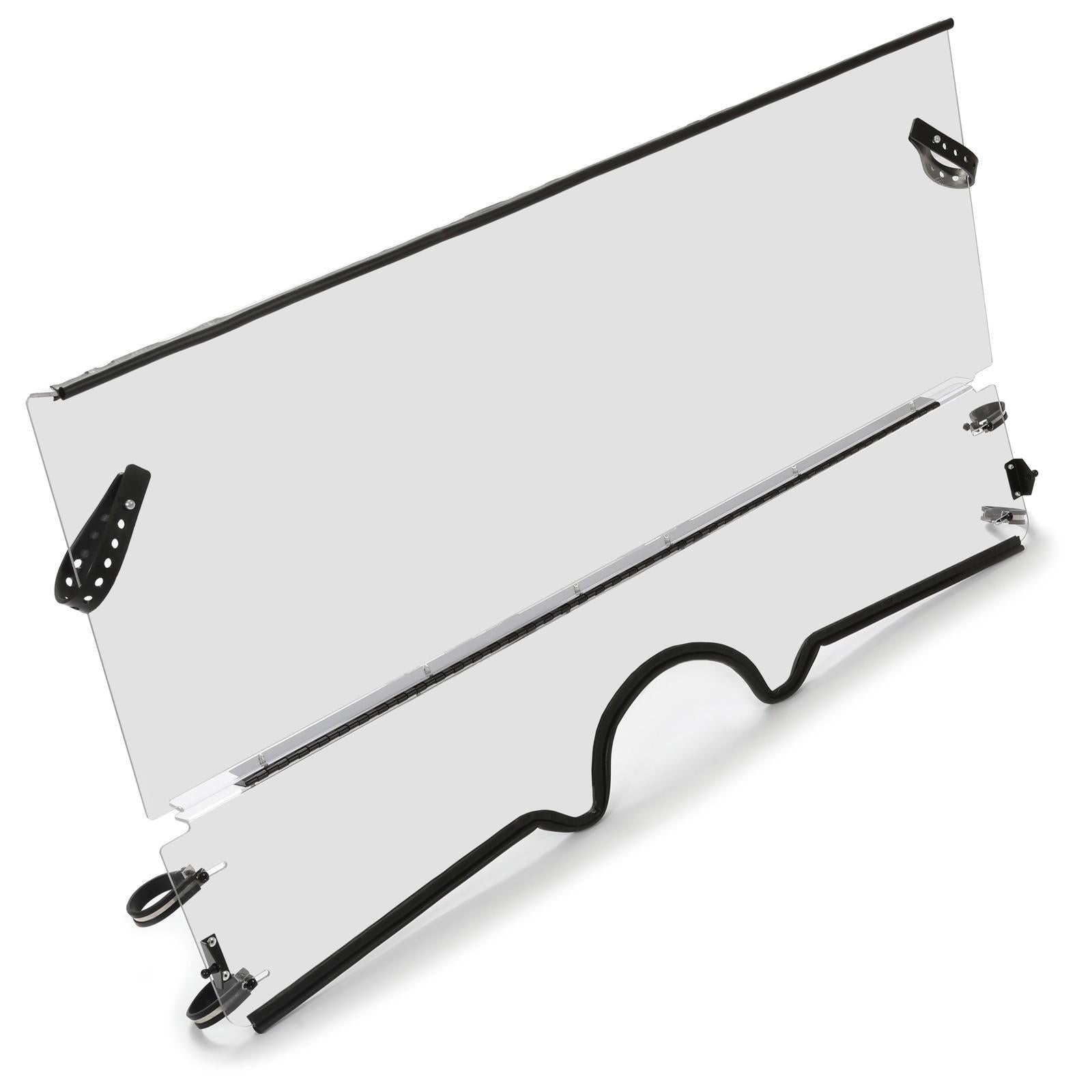 Top Roof & 1/4" Front Folding Windshield For 2004-2013 Yamaha Rhino 450 660 700