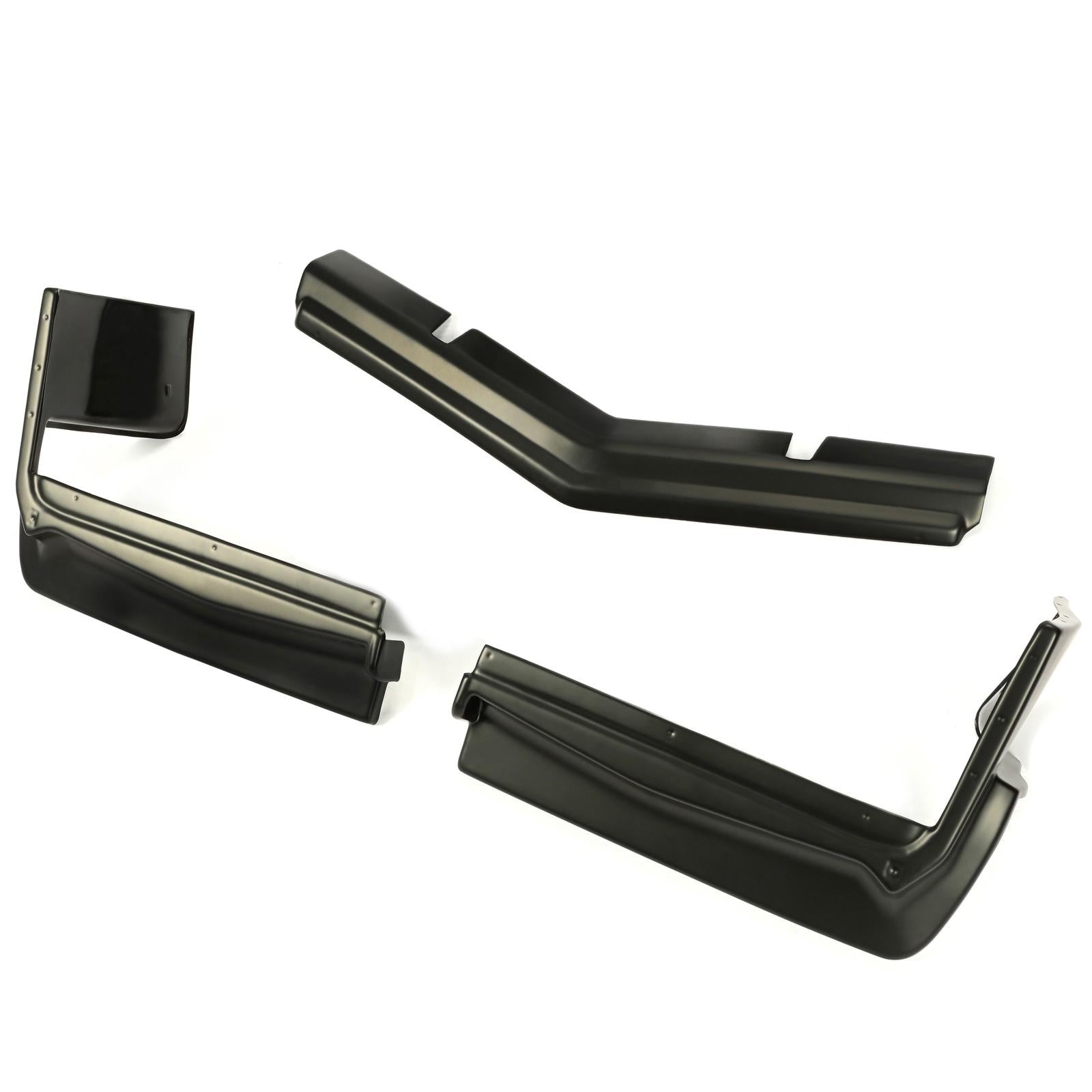 For 1979-1985 Buick Riviera Model Front Plastic Bumper Fillers (Set of 3 Pcs)