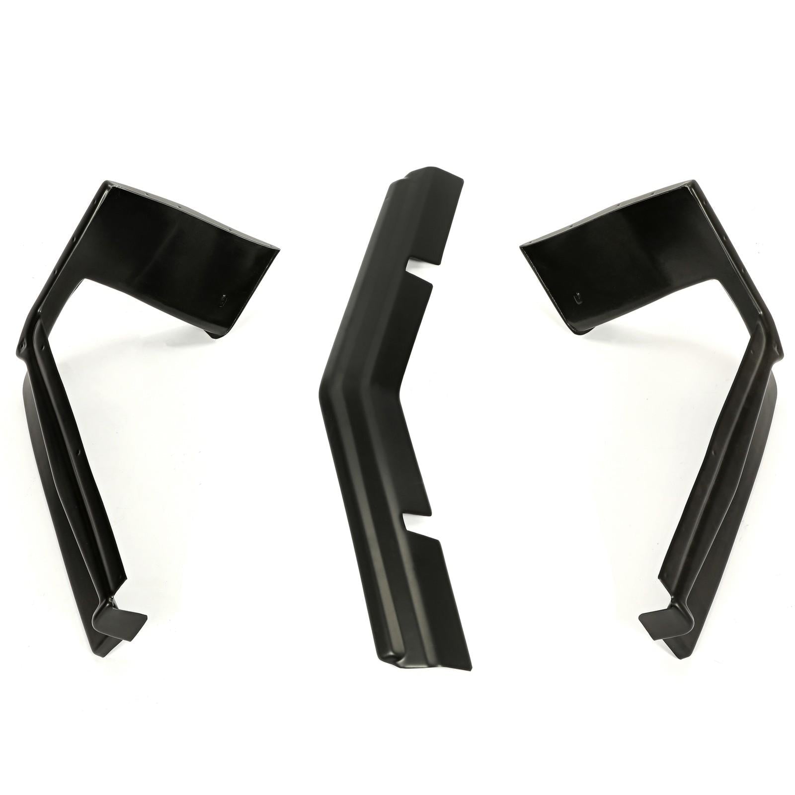 For 1979-1985 Buick Riviera Model Front Plastic Bumper Fillers (Set of 3 Pcs)