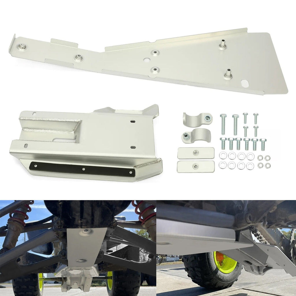 For Honda TRX 400X/400EX Full Chassis Glide & Swing Arm Skid Plate Gaurd 99-14