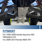 For Honda TRX 400X/400EX Full Chassis Glide & Swing Arm Skid Plate Gaurd 99-14