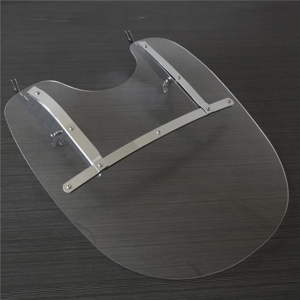 26" Clear Front Windscreen Windshield For Harley Softail Fatboy FLS FLST 2000-17