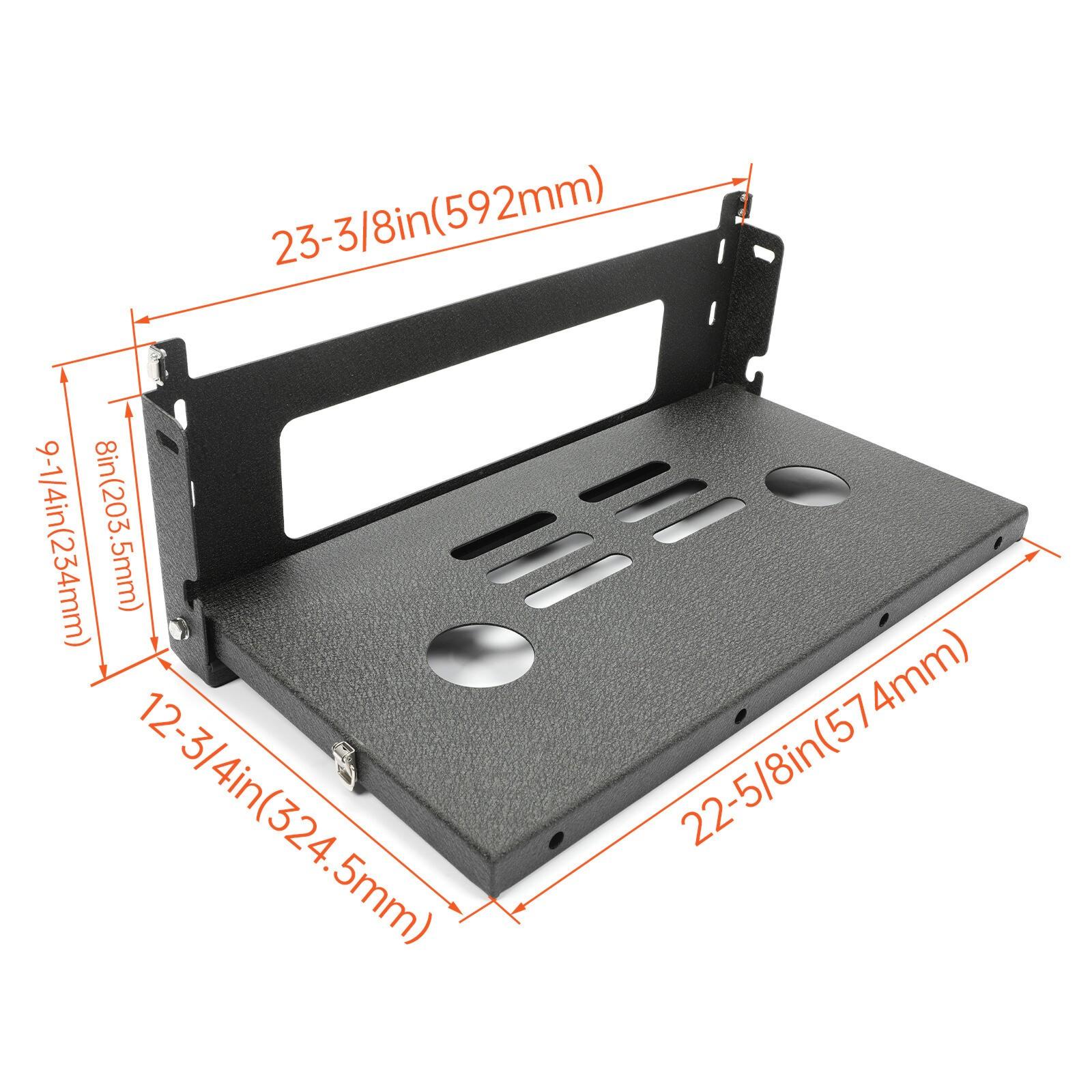 Rear Door Tailgate Table Cargo Shelf Rack Holder For Jeep Wrangler JK JKU 07-19