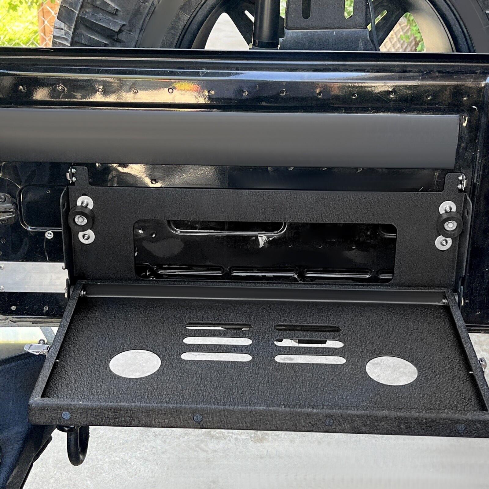 Rear Door Tailgate Table Cargo Shelf Rack Holder For Jeep Wrangler JK JKU 07-19