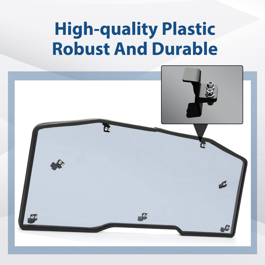Heavy Duty Tinted Rear Windshield For 2016-2022 2023 Can-Am Defender HD / MAX HD