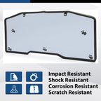 Heavy Duty Tinted Rear Windshield For 2016-2022 2023 Can-Am Defender HD / MAX HD