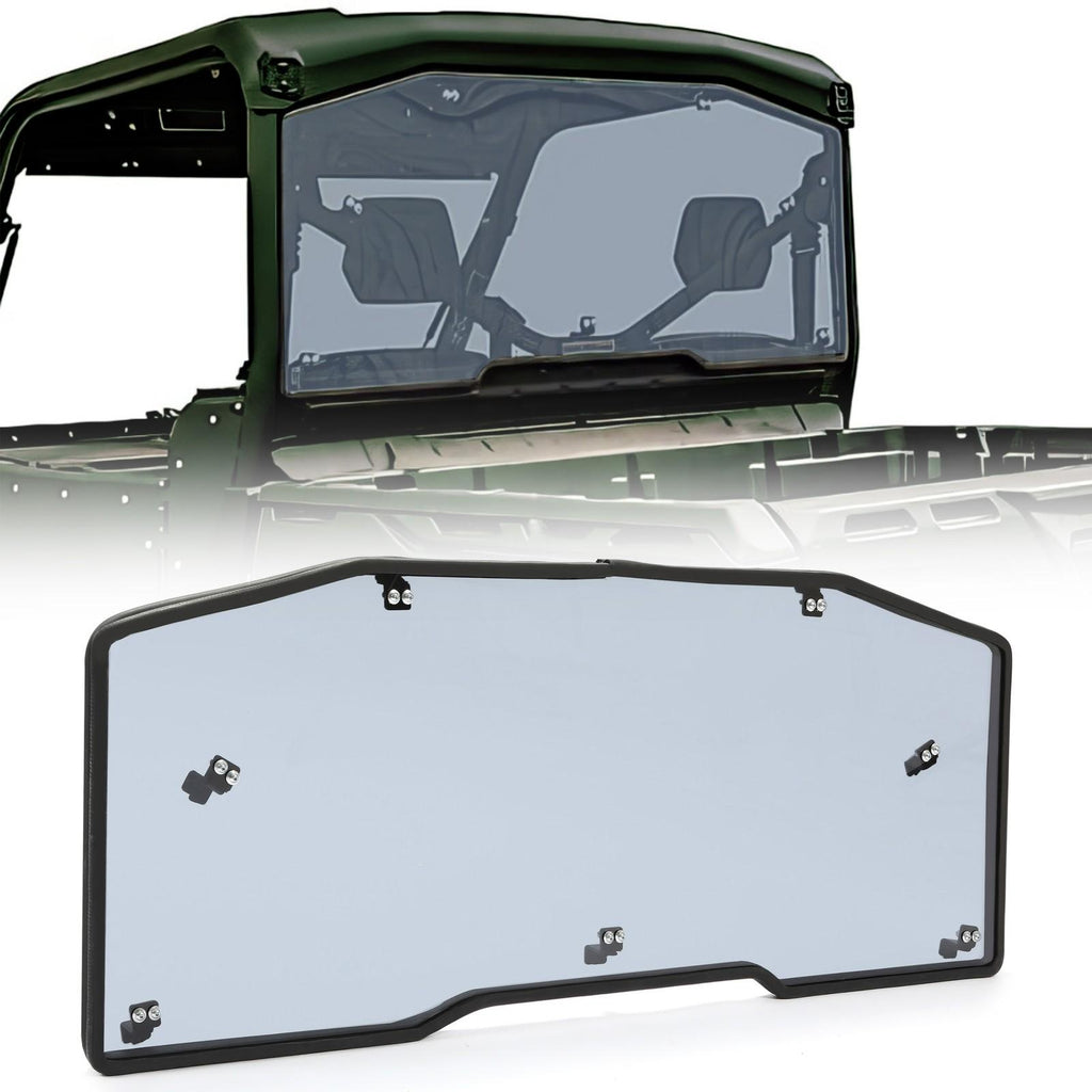 Heavy Duty Tinted Rear Windshield For 2016-2022 2023 Can-Am Defender HD / MAX HD