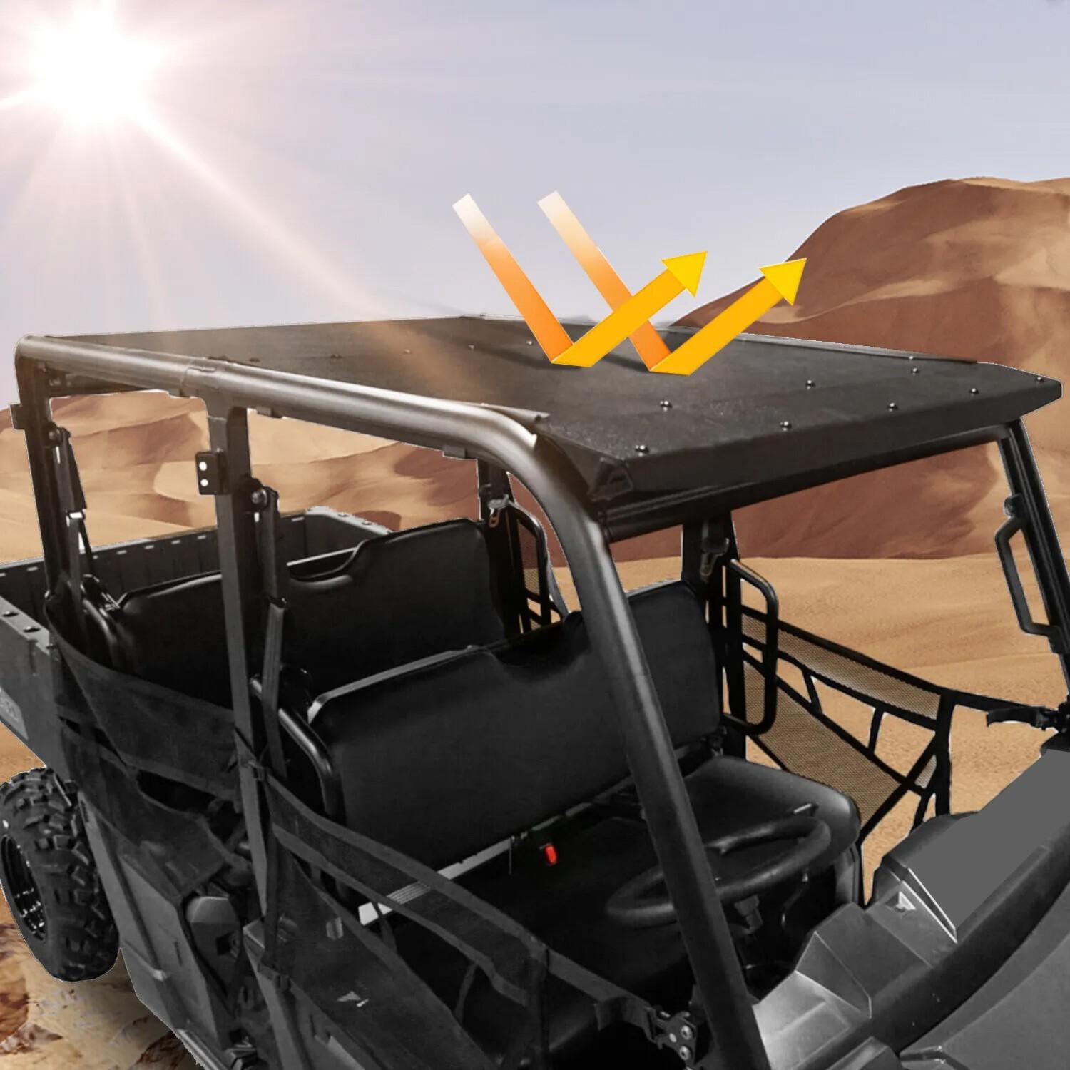 2 pcs Hard Top Roof Fit Polaris Ranger 570 Crew Mid-Size 2015-2019 4 Seat
