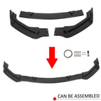 For Infiniti Q50 Premium Base Sedan 14-17 Glossy Black Front Bumper Lip Spoiler