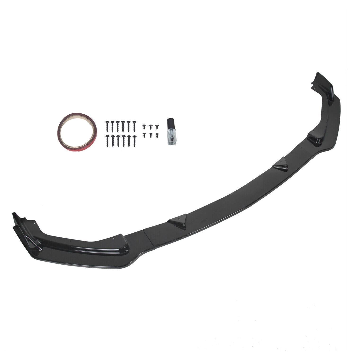 For Infiniti Q50 Premium Base Sedan 14-17 Glossy Black Front Bumper Lip Spoiler