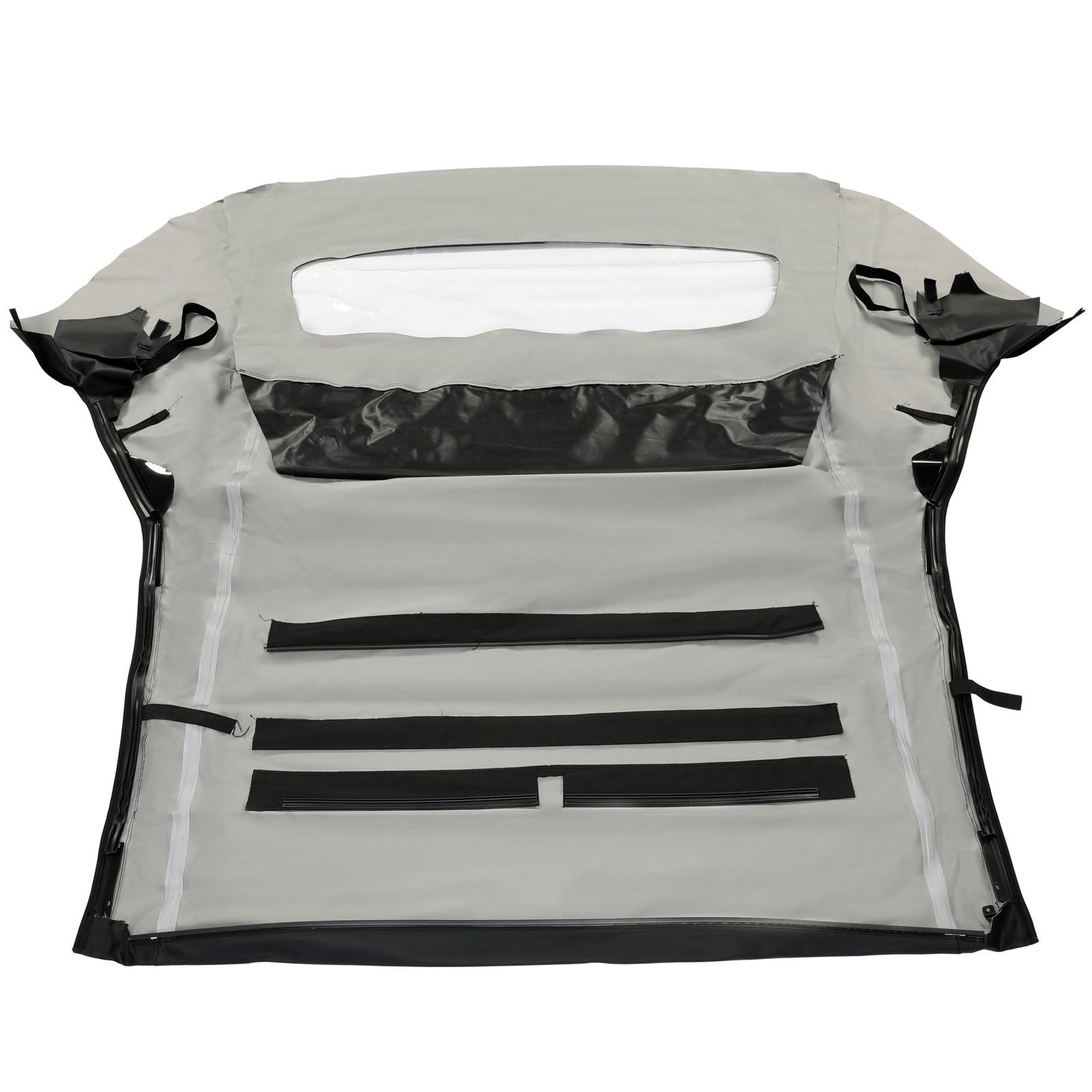 For Ford Mustang 05-14 Convertible Soft Top w/Plastic Window Sailcloth Vinyl