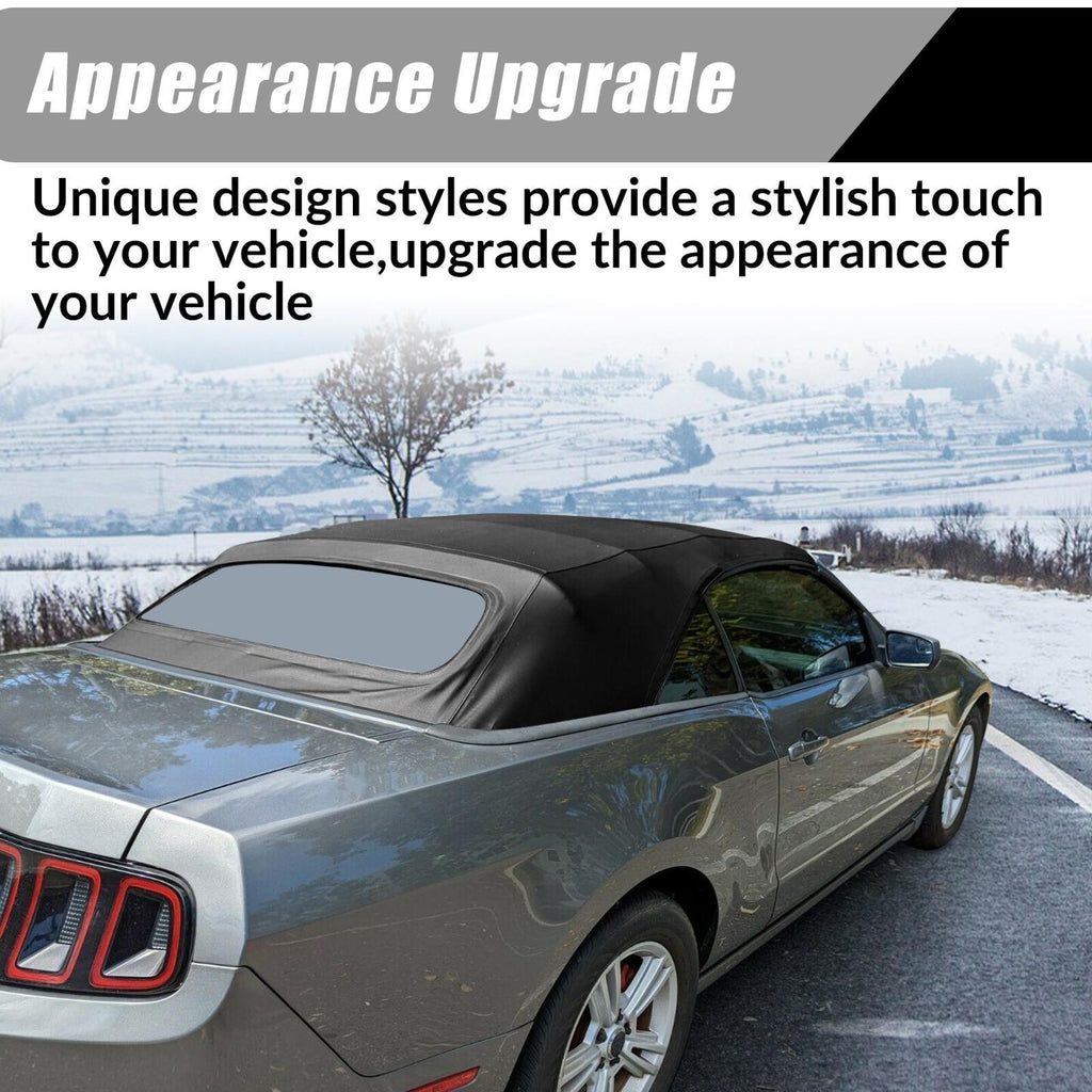For Ford Mustang 05-14 Convertible Soft Top w/Plastic Window Sailcloth Vinyl