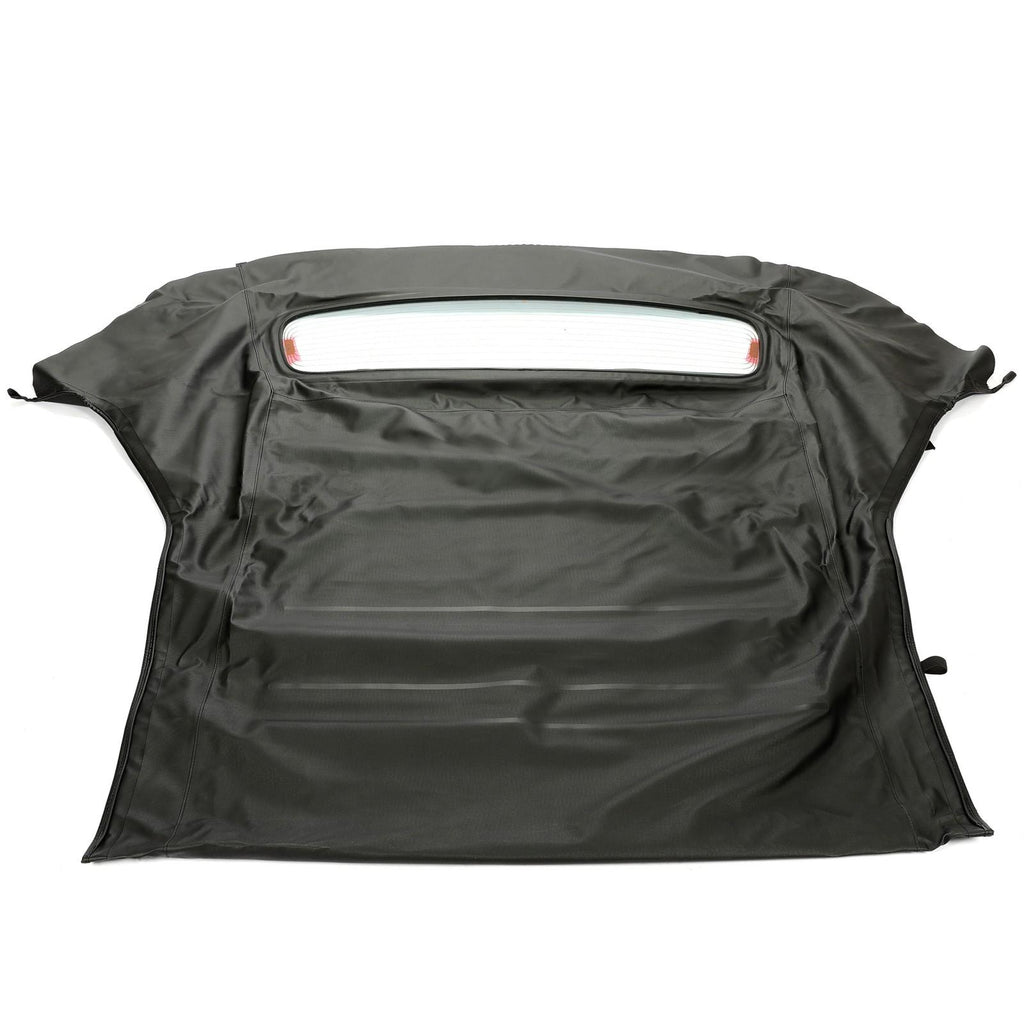 For Ford Mustang 2005-14 Convertible Soft Top w/ Glass Window - Black Sailcloth