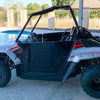 For 2009-2022 Polaris RZR 170 Aluminum Opening Doors + Heavy Duty Roof Black