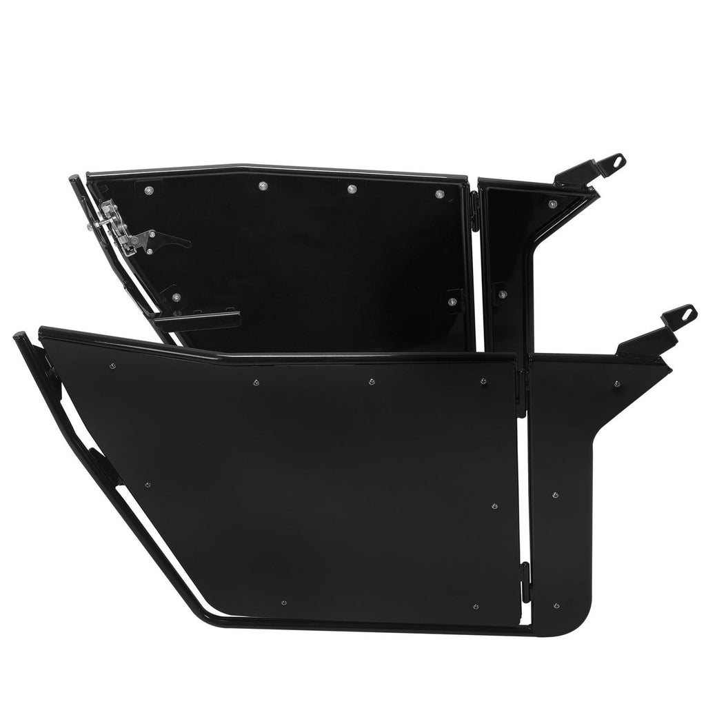 For 2009-2022 Polaris RZR 170 Aluminum Opening Doors + Heavy Duty Roof Black