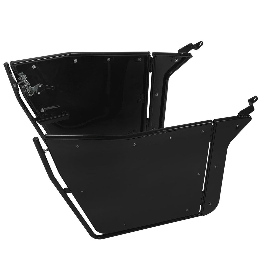 For 2009-2022 Polaris RZR 170 Aluminum Opening Doors + Heavy Duty Roof Black