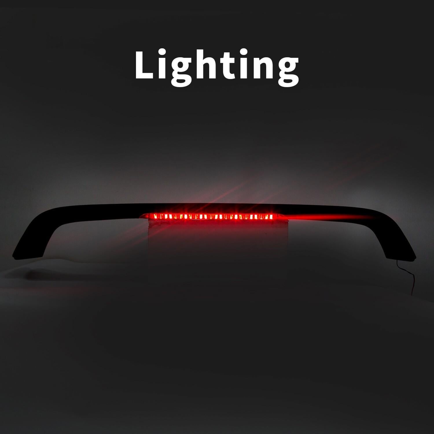 FOR HONDA CIVIC 4DR 2DR EM EJ Si 96-2000 TRUNK SPOILER WING W/ LED BRAKE LIGHT