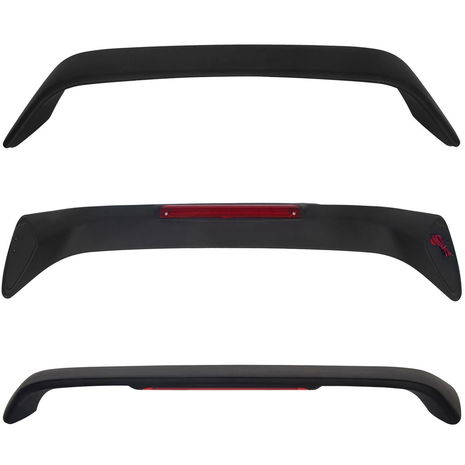 FOR HONDA CIVIC 4DR 2DR EM EJ Si 96-2000 TRUNK SPOILER WING W/ LED BRAKE LIGHT