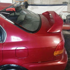 FOR HONDA CIVIC 4DR 2DR EM EJ Si 96-2000 TRUNK SPOILER WING W/ LED BRAKE LIGHT