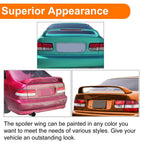FOR HONDA CIVIC 4DR 2DR EM EJ Si 96-2000 TRUNK SPOILER WING W/ LED BRAKE LIGHT