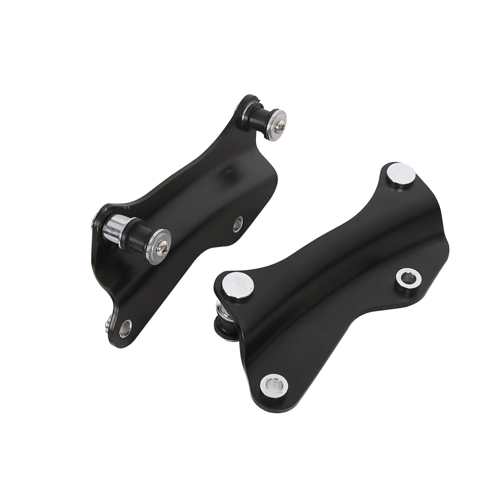Black 4 Point Docking Hardware Kit Fit For Harley Davidson Touring 2014-2025 23