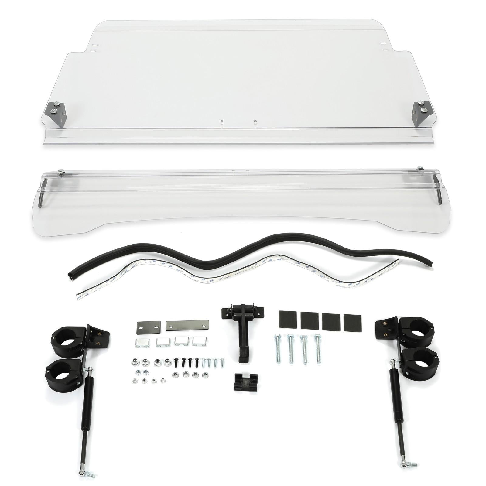 Front 2-IN-1 Windshield Clear For Polaris RZR 800, 900 XP 2008-2014 Flip